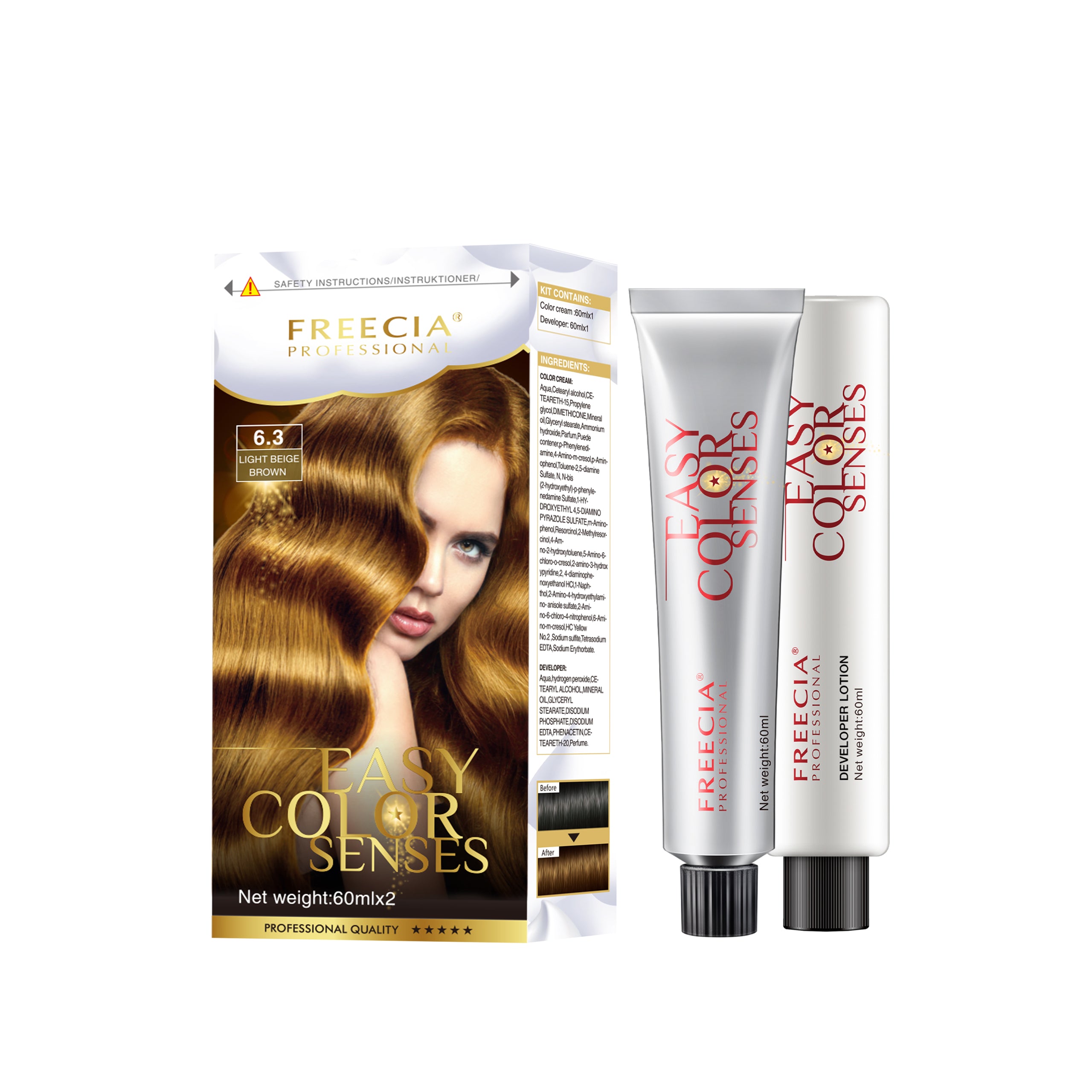 Easy Color Kit Gold Blonde 7/33 | Freecia